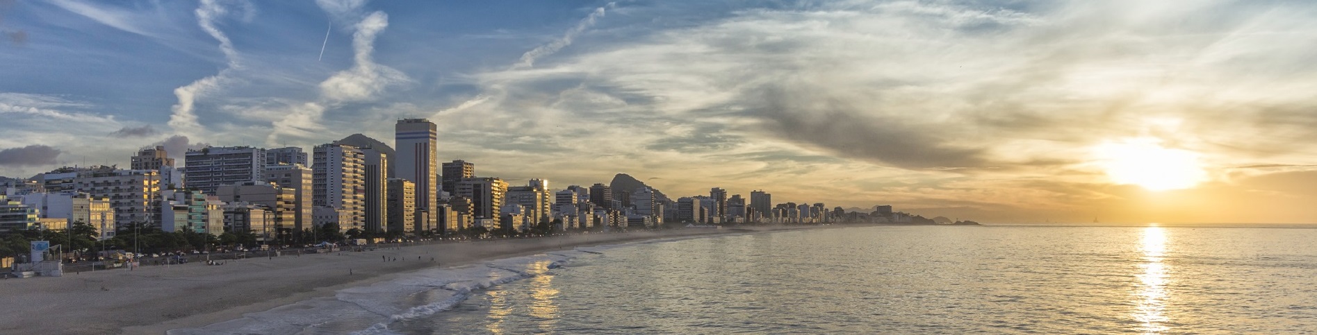 Ipanema Beach sunrise, Rio de Janeiro